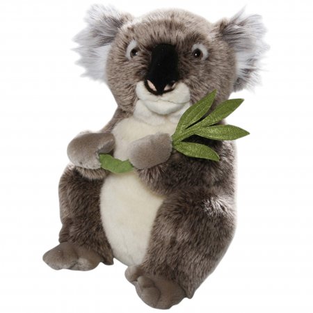 Plüsch-Koala Bär mit Eukalyptus-Blatt