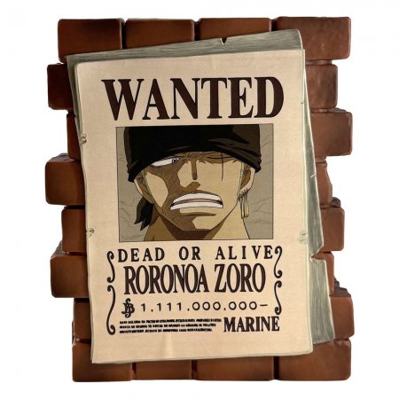 One Piece Spardose Zoro Wanted