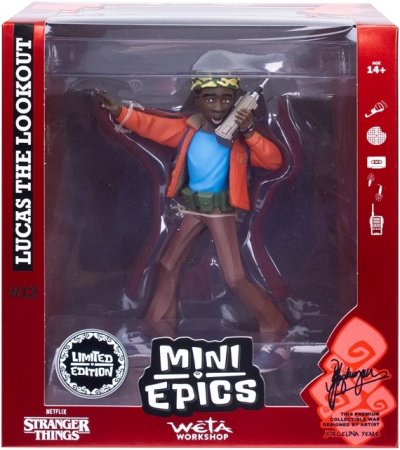 Weta Workshop Mini Epics - Stranger Things Lucas the Lookout Limited Edition 14 cm