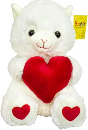 Plüsch Tier  mit Herz 25 cm