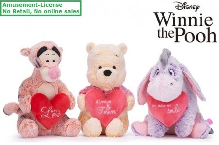 3er Set Disney Winnie the Pooh Plüsch Sweethearts 30cm