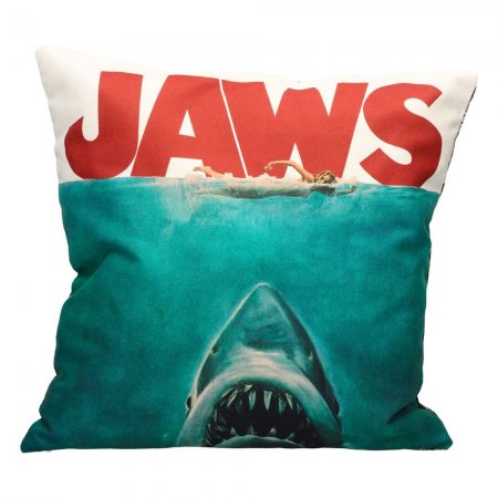 Jaws Kissen Poster Collage 45 cm Kissen Der weiße Hai