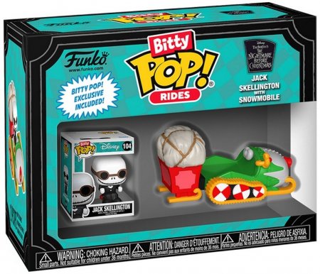unko Bitty POP! Rides TNBC Jack Skellington with Snowmobile
