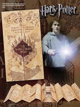 Harry Potter Replik 1/1 Die Karte des Herumtreibers