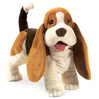 Handpuppe Basset 40 cm