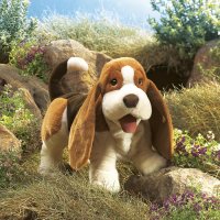 Handpuppe Basset 40 cm