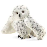 Handpuppe Schnee-Eule 25 cm