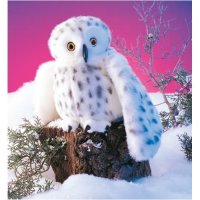 Handpuppe Schnee-Eule 25 cm