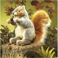 Handpuppe - graues Eichhörnchen