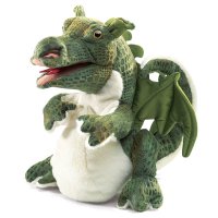 Handpuppe Baby Drachen 28 cm