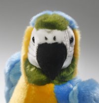 Plüsch-Papagei Blue Macau ca. 27 cm