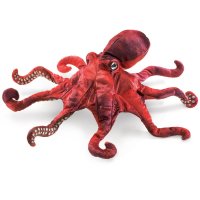 Handpuppe Roter Oktopus