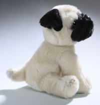 Plüsch Mops Welpe sitzend ca. 22 cm
