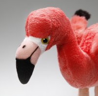 Flamingo mit biegbaren Beinen ca. 30cm hoch (mit Beinen), 25cm lang