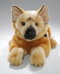 Plüsch Schäferhund liegend ca. 42 cm