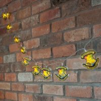 Harry Potter Weihnachts-Lichterkette Hogwarts Crests