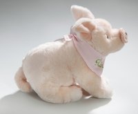 Schwein mit Tuch Glücksbringer ca. 22 cm