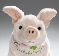 Schwein mit Tuch Glücksbringer ca. 22 cm