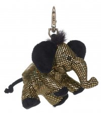 Schlüsselanhänger Glitz & Glamour Elefant gold Schlüsselanhänger ca.10 cm