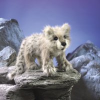 Handpuppe-Baby Schneeleopard 66 cm