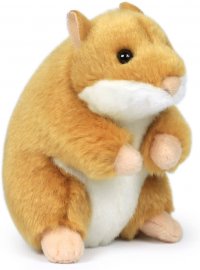 WWF Plüschtier Hamster sitzend braun 12 cm