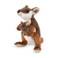 WWF Plüschtier Känguru mit Baby 19 cm