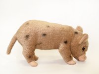 Kösener-Micro Pig Mohair, beige-schwarz