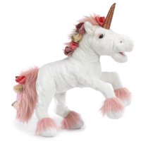 Handpuppe Einhorn 66 cm- mit Spieluhr