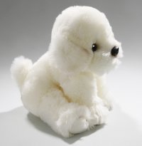 Plüsch-Bichon sitzend ca.24 cm