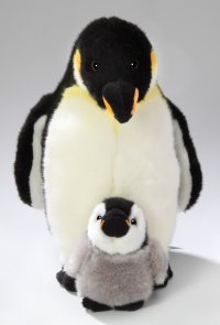 Plüsch-Pinguin mit Baby ca. 32 cm