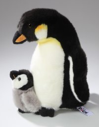 Plüsch-Pinguin mit Baby ca. 32 cm