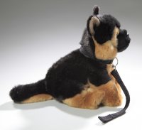 Schäferhund Welpe mit Leine ca. 21 cm