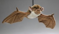 Plüsch-Fledermaus mit Anhänger ca. 19 cm lang, 40 cm Spannweite