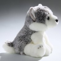 Husky Welpe sitzend ca. 22 cm