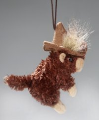 Murmeltier mit Hut, Aufhänger ca.10 cm
