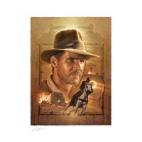 Indiana Jones Kunstdruck Pursuit of the Ark 46 x 58 cm - ungerahmt-Weltweit limitiert auf 400 Stück!