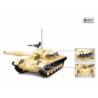 2 in 1 Kampfpanzer 770 Teile M38-B1011