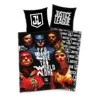 Justice League Bettwäsche You Can´t Save The World Alone 135 x 200 cm / 80 x 80 cm