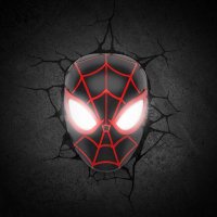 Marvel 3D LED Leuchte Spider-Man Miles Morales Face 3D