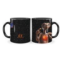 2er Set E.T. - Der Außerirdische Tasse mit Thermoeffekt Space