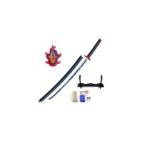 Demon Slayer Kimetsu No Yaiba Replik 1/1 Schwert Tanjiro Kamado V2 Fire Breath 74 cm