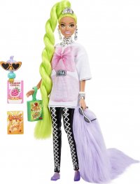 Barbie Extra Puppe Stylingzubehör + Tier