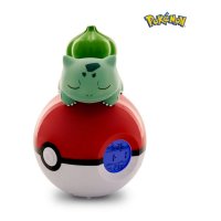 Pokémon Wecker Pokeball mit Leuchtfunktion Bisasam 18 cm