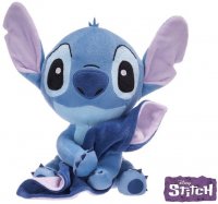 Disney Lilo & Stitch Plüsch Stitch + Kuscheldecke 27 cm