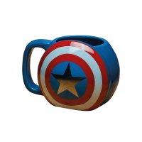 2er Set Marvel Tasse Captain America Shield
