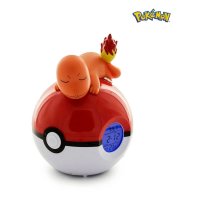 Pokémon Wecker Pokeball mit Leuchtfunktion Glumanda 18 cm