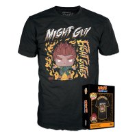 Naruto Boxed Tee T-Shirt 8 Gates Guy Gr. L