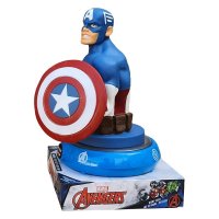 Nachttischlampe 3D Figur Captain America
