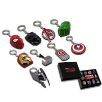 Schlüsselanhänger Sammelbox, 9 teilig Marvels Avengers