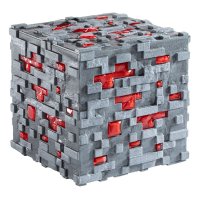 Minecraft Replik Illuminating Redstone Ore Cube 10 cm